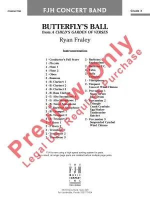 Butterfly\'s Ball (from A Child\'s Garden of Verses) - Fraley - Concert Band - Gr. 3