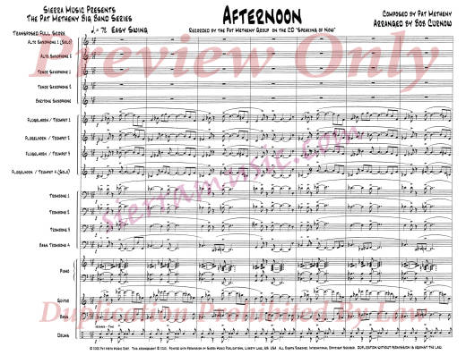 Afternoon - Metheny/Curnow - Jazz Ensemble - Gr. Medium