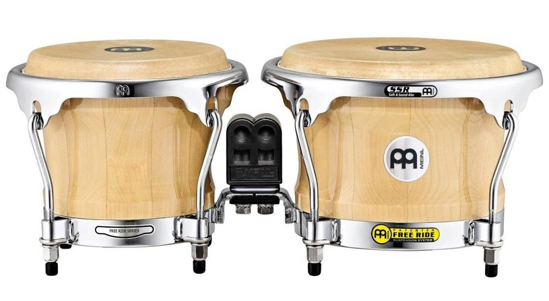 Woodcraft 7\'\'&8.5\'\' Wood Bongo - Natural