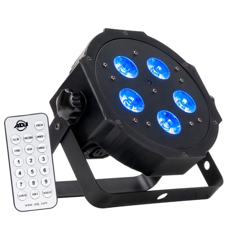 Mega Hex Par - Compact Flat Back Par w/ 5 x 6W, 6-in-1 Hex LEDs