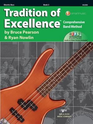 Kjos Music - Tradition of Excellence Book 3 - Pearson/Nowlin - Electric Bass - Book/Media Online