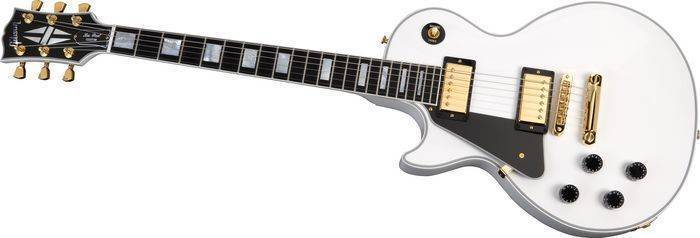 Gibson Les Paul ホワイト Gibson Les Paul Custom Electric - Alpine White - Left Hand