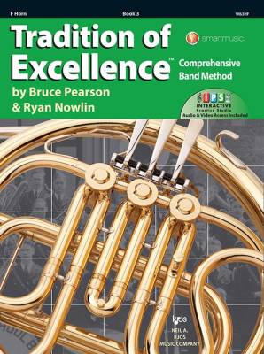 Tradition of Excellence Book 3 - Pearson/Nowlin - F Horn - Book/Media Online
