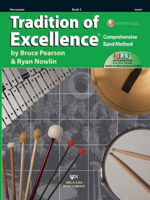 Tradition of Excellence Book 3 - Pearson/Nowlin - Percussion - Book/Media Online