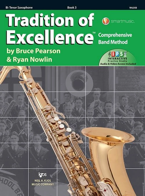 Tradition of Excellence Book 3 - Pearson/Nowlin - Bb Tenor Saxophone - Book/Media Online