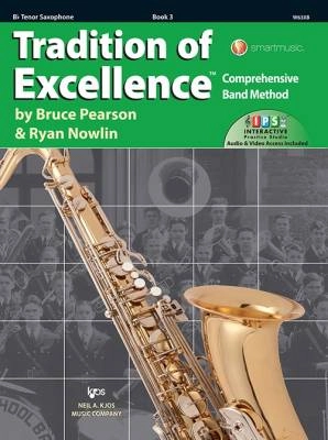 Kjos Music - Tradition of Excellence Book 3 - Pearson/Nowlin - Bb Tenor Saxophone - Book/Media Online