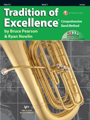 Kjos Music - Tradition of Excellence Book 3 - Pearson/Nowlin - Tuba T.C. - Book/Media Online