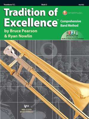 Tradition of Excellence Book 3 - Pearson/Nowlin - Trombone T.C. - Book/Media Online