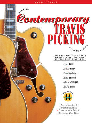 The Art Of Contemporary Travis Picking: Learn the Alternating-Bass Fingerpicking Style - Hanson - Book/Audio Online