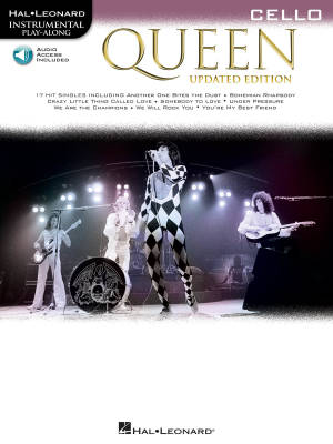 Hal Leonard - Queen (Updated Edition): Instrumental Play-Along - Cello - Book/Audio Online