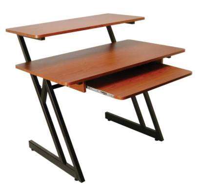 On-Stage Stands - WS7500RB 3-Tier Studio Workstation - Rosewood