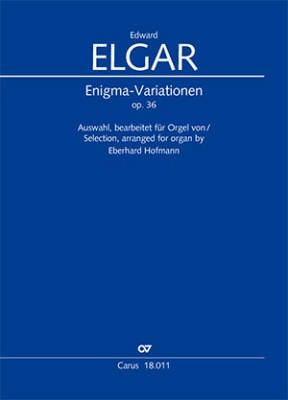 Carus Verlag - Enigma Variations op. 36. (Selections) - Elgar/Hofmann - Organ - Book