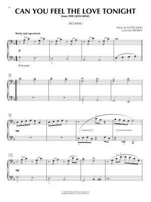 Favorite Disney Songs for Piano Duet - Piano Duet (1 Piano, 4 Hands) - Book