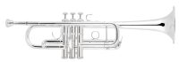 Bach - C Trumpet Outfit - Silver