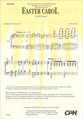 Easter Carol - Leavitt - SATB