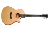 Larrivee - LV-03RE Rosewood Recording Series L-Body Cutout Acoustic/Electric Guitar with Case