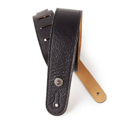 Planet Waves - Garment Leather Guitar Strap, 2 - Black