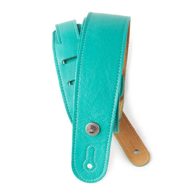 Garment Leather Guitar Strap, 2\'\' - Teal
