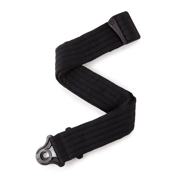 50mm Auto Lock Guitar Strap - Black Padded Stripes