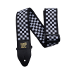 Ernie Ball - Black & White Checkered Premium Strap
