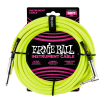 Ernie Ball - 10 Straight/Angle Braided Cable - Neon Yellow