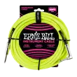 Ernie Ball - 10 Straight\/Angle Braided Cable - Neon Yellow