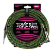 Ernie Ball - 18 Straight/Angle Braided Cable - Black/Green