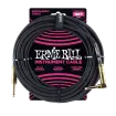 Ernie Ball - 18 Straight\/Angle Braided Cable - Black