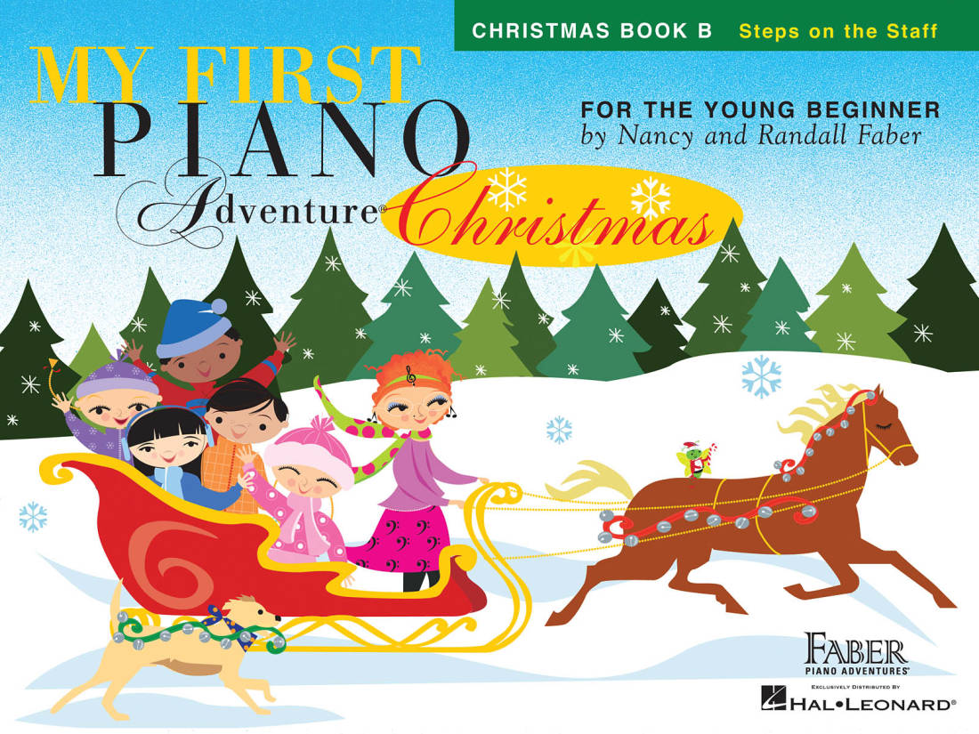 My First Piano Adventure Christmas - Book B Steps on the Staff - Faber - Piano - Book