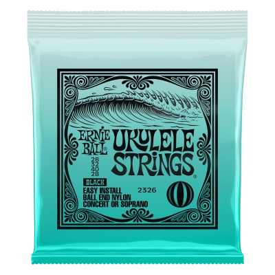 Ernie Ball - Concert/Soprano Ukulele Strings - Black