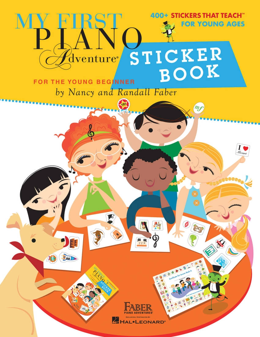 My First Piano Adventure Sticker Book - Faber - Book