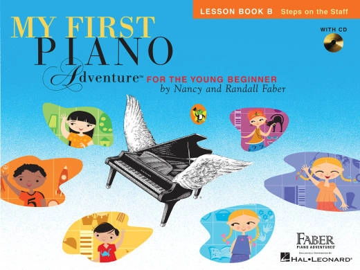 Faber Piano Adventures - My First Piano Adventure - Lesson Book B Steps on the Staff - Faber - Piano - Book