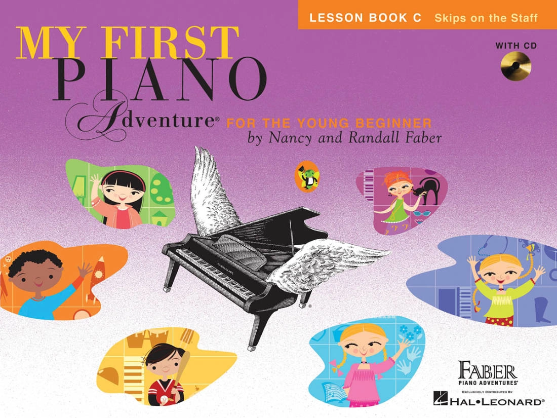 My First Piano Adventure - Lesson Book C Skips on the Staff - Faber - Piano - Book/CD