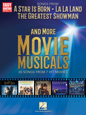 Hal Leonard - Songs From A Star Is Born, The Greatest Showman, La La Land, and More Movie Musicals - Easy Guitar - Book