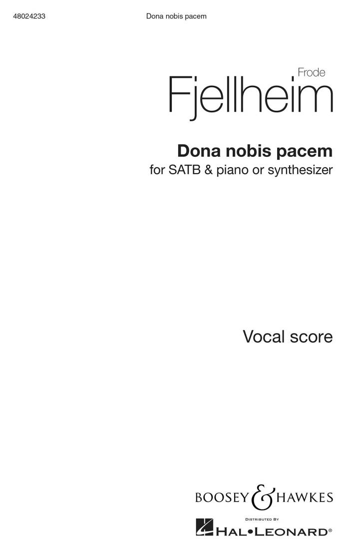Dona Nobis Pacem - Fjellheim - SATB