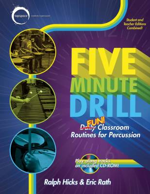 Five Minute Drill: Daily/FUN Classroom Routines for Percussion - Rath/Hicks - Book/CD-ROM