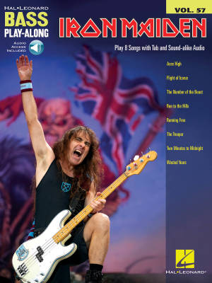 Iron Maiden: Bass Play-Along Volume 57 - Bass Guitar TAB - Book/Audio Online