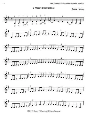 First Position Scale Studies for the Violin​, Book 1 - Harvey - Violin - Book
