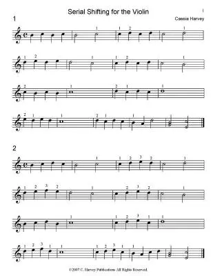 Serial Shifting for the Violin - Harvey - Violin - Book