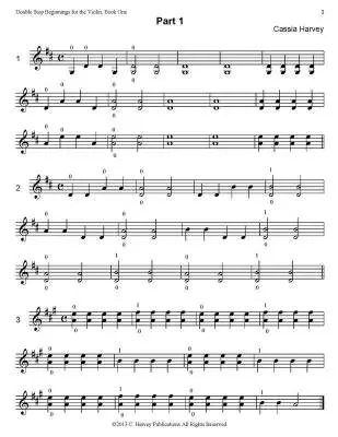 Double Stop Beginnings for the Violin, Book One - Harvey - Violin - Book