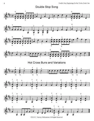 Double Stop Beginnings for the Violin, Book One - Harvey - Violin - Book