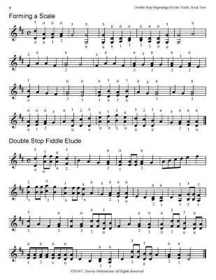 Double Stop Beginnings for Violin,  Book Two - Harvey - Violin - Book