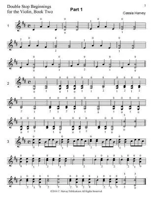 Double Stop Beginnings for Violin,  Book Two - Harvey - Violin - Book