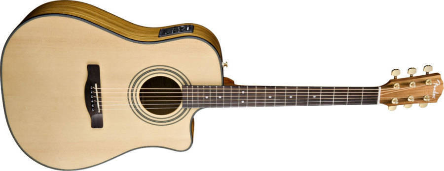 ギター Fender ACOUSTICS/CD220SCE Ash Burl NAT Fender CD-220SCE Dreadnought Acoustic-Electric Guitar (Ash Burl)