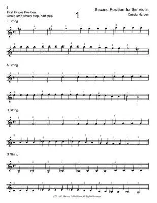 Second Position for the Violin - Harvey - Violin - Book