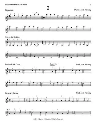 Second Position for the Violin - Harvey - Violin - Book