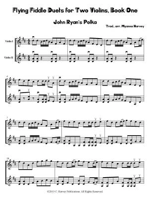 Flying Fiddle Duets for Two Violins, Book One - Harvey - Violin Duets - Book