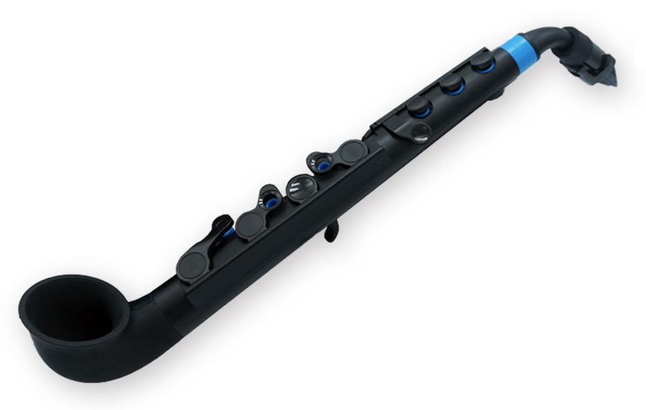 jSax Plastic Curved Starter Saxophone V2 - Black/Blue