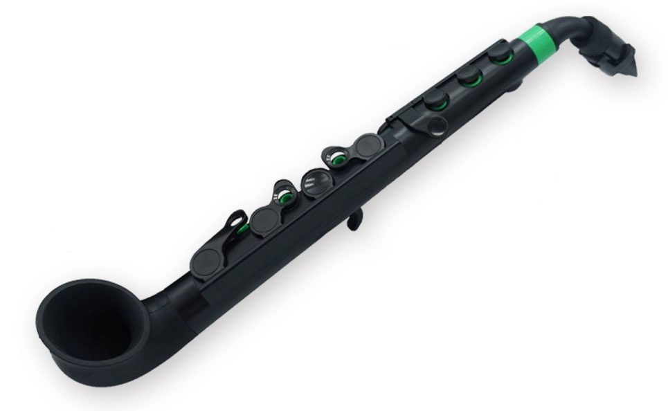 jSax Plastic Curved Starter Saxophone V2 - Black/Green