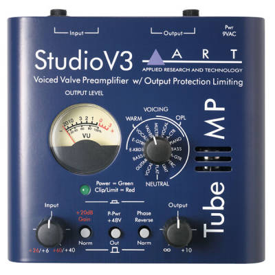 TubeMP Studio V3 - Tube Mic Preamp with V3 and Meter